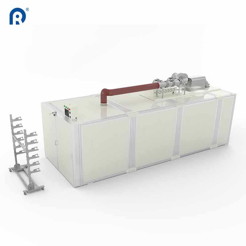 Horizontal box curtain setting machine